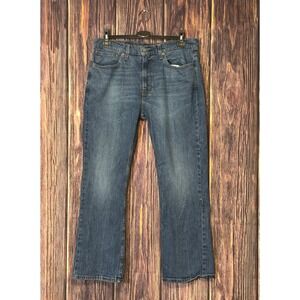 Levis 527 Mens W36 L30 Bootcut Denim Jeans Blue Cotton Blend Medium Wash